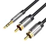 Kabel Audio 2Xrca Do 3.5Mm Vention Bcfbf 1M (Czarny)