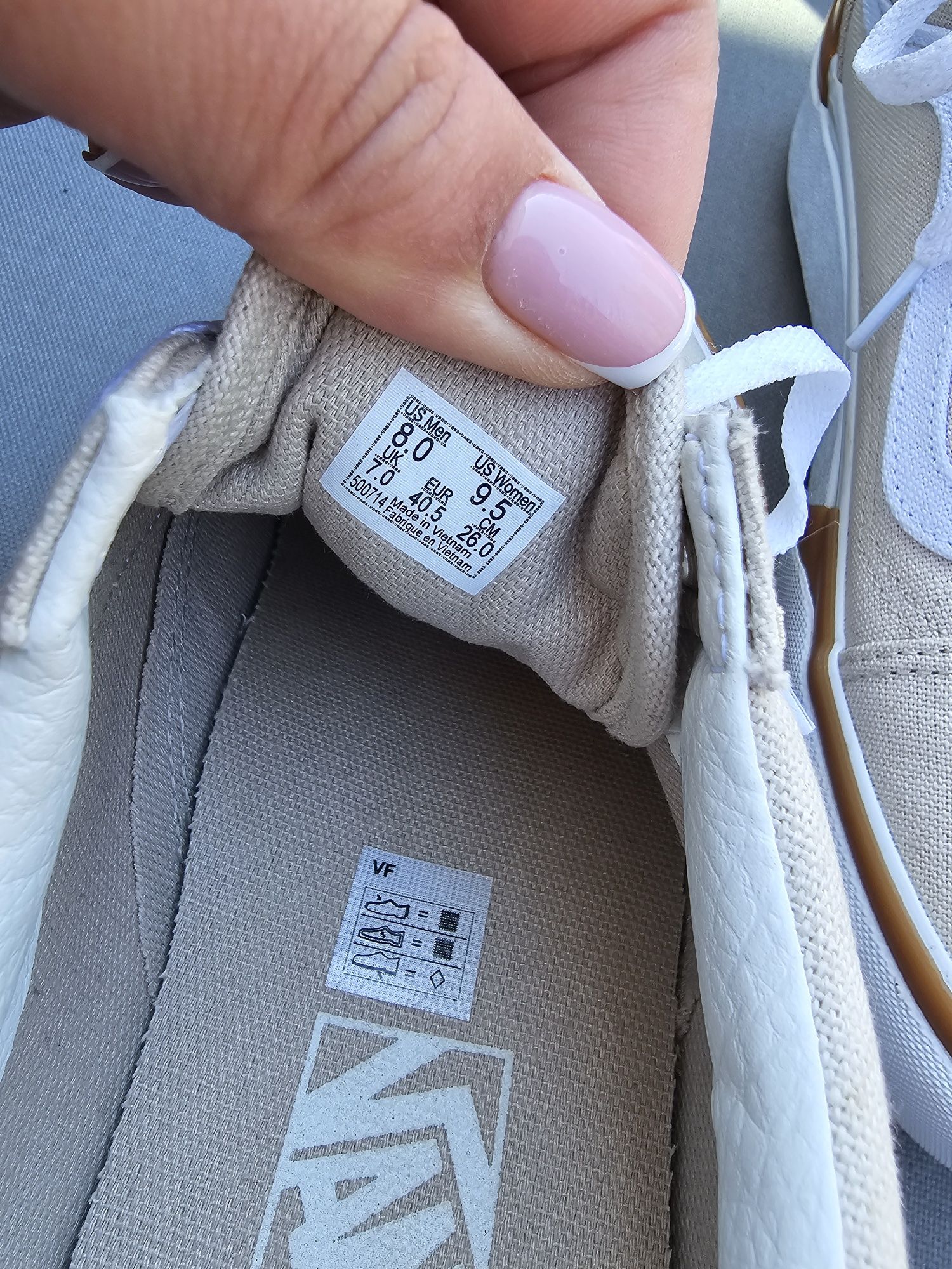 Trampki VANS beżowe
