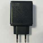 Ładowarka sieciowa z USB i USB-C czarna