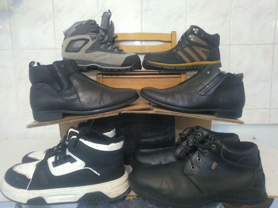 Боти.Adidas 44р,зимовi Rieker 42р,боти.HumanNature40,зима MarcoPini 41