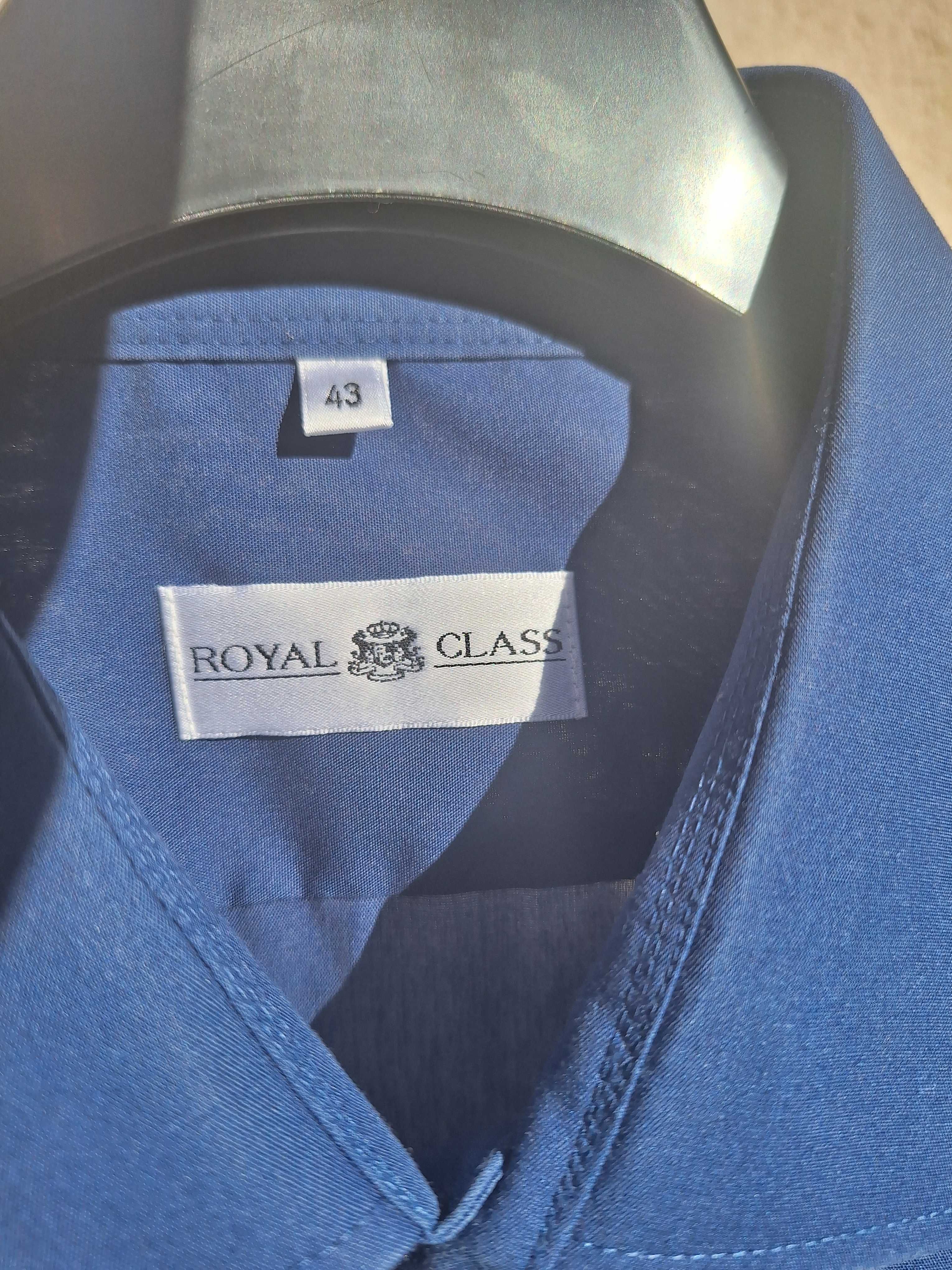 Elegancka granatowa koszula Royal Class r.42/43