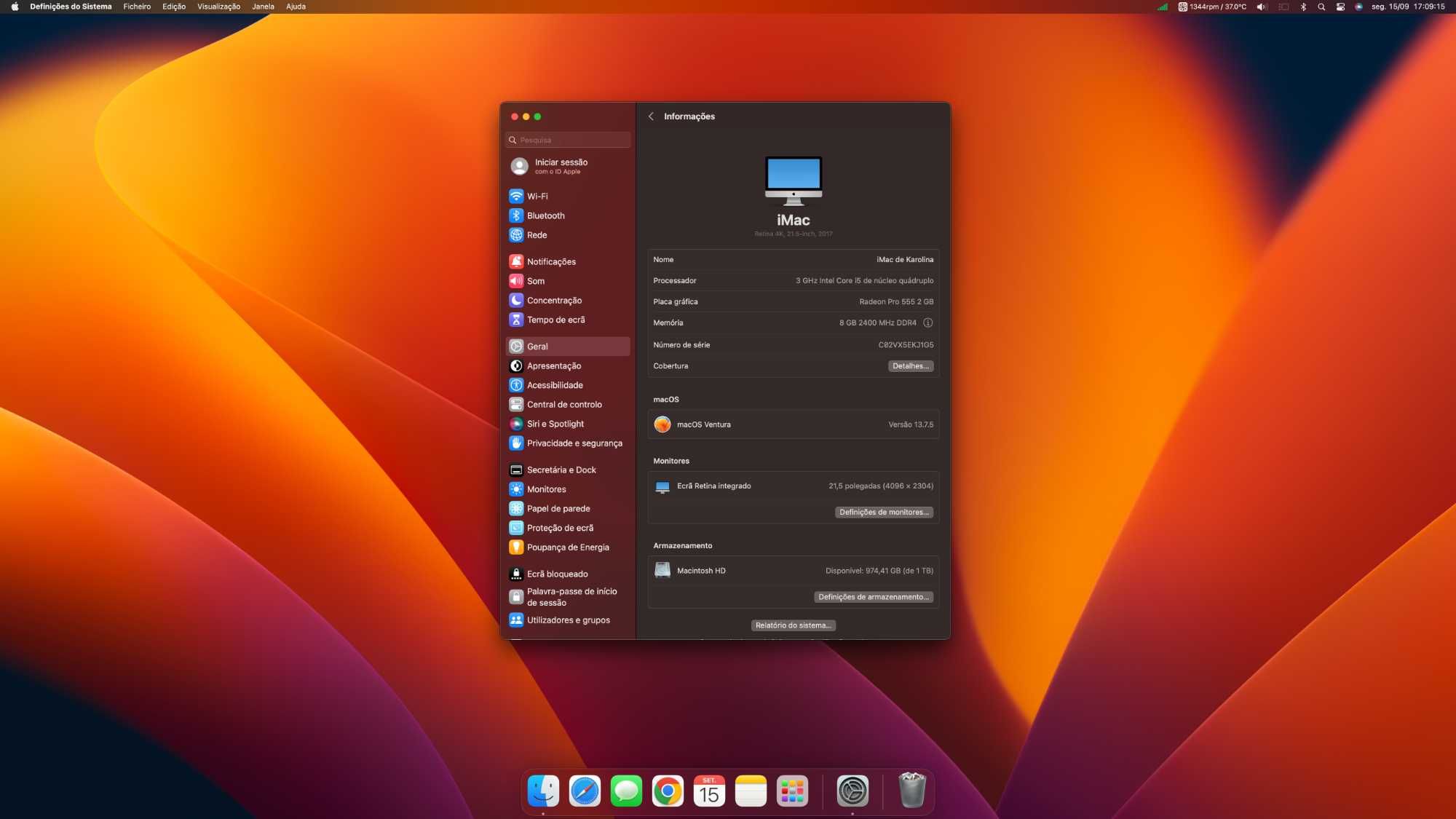iMac - Retina 4k, 21.5 polegadas. 1TB - 2017