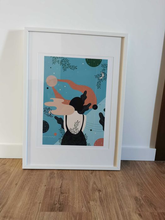 Plakat "Względny spokój" Poli Augustynowicz , 40 x 50 cm