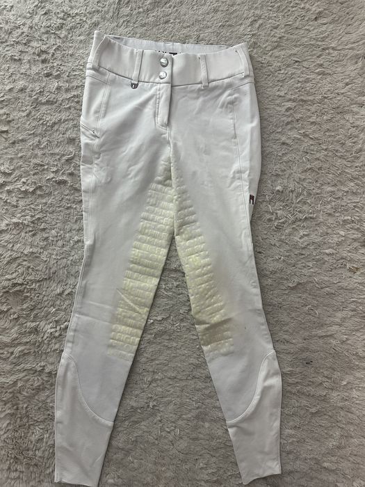 białe bryczesy konkursowe Tommy Hilfiger S