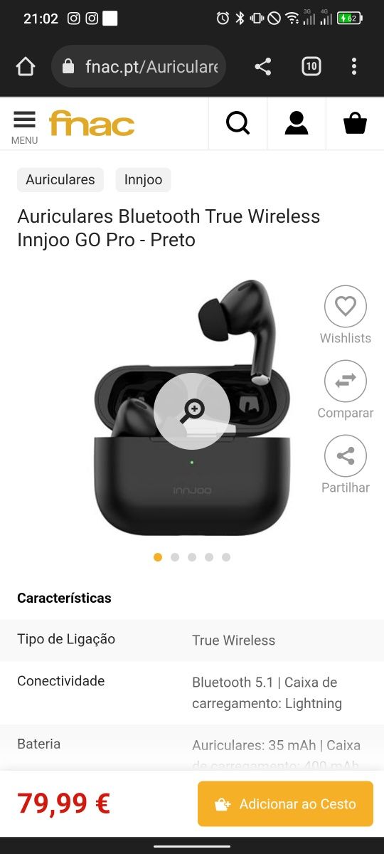 Innjoo Go Pro preto NOVOS