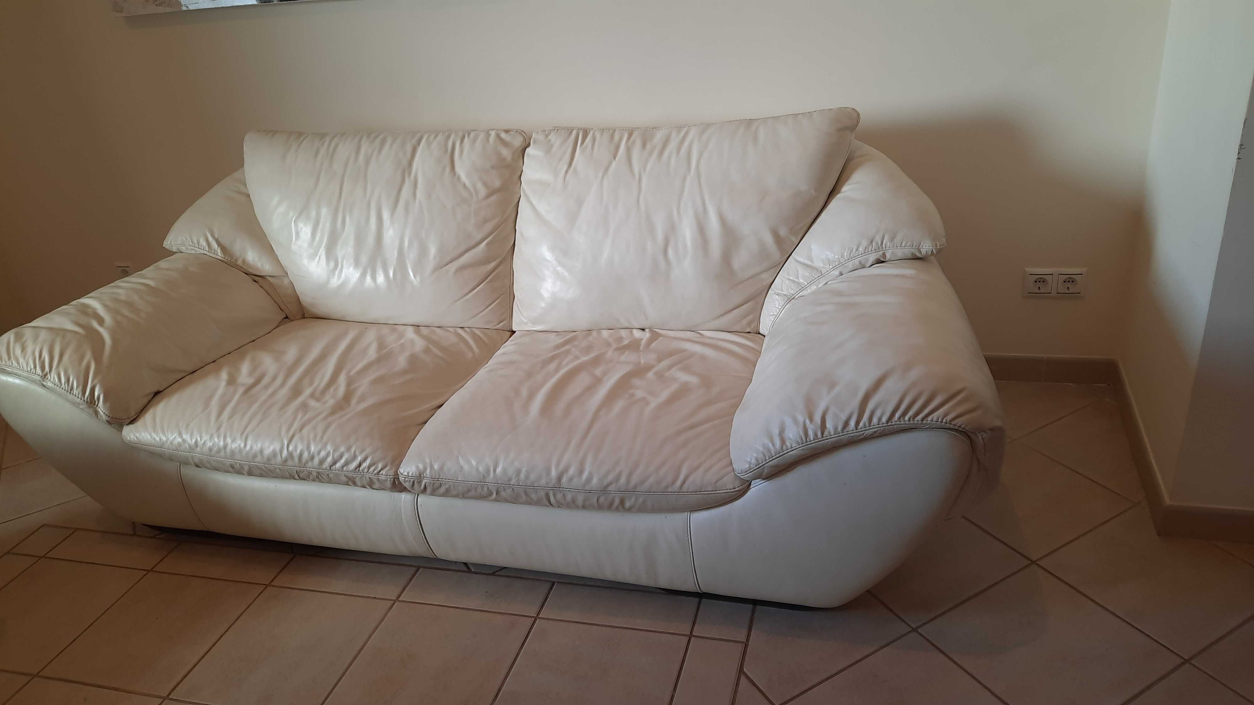 2 Sofás de pele Natuzzi