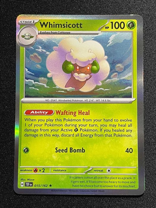 Carta Pokémon Whimsicott 15/162 Temporal Forces