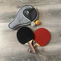 Zestaw Ping Pong Joola Rakietki Paletki Piłeczki + Etui Artengo