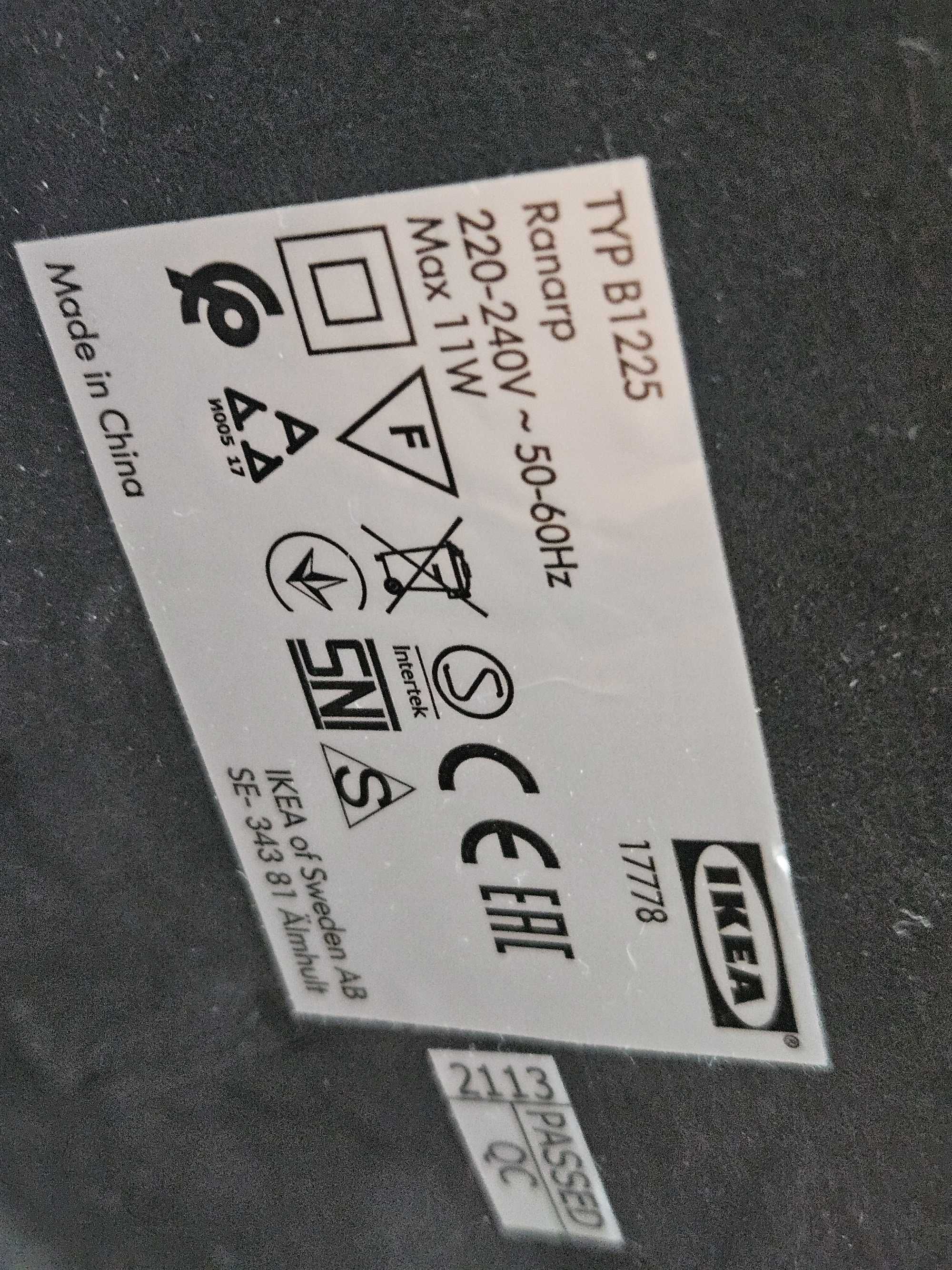 Lampa Ikea Ranarp