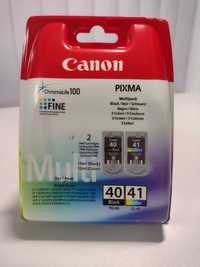 Картриджі Canon: PG-40 Black, CL-41 Color,  PG-40Bk/CL-41 MultiPack