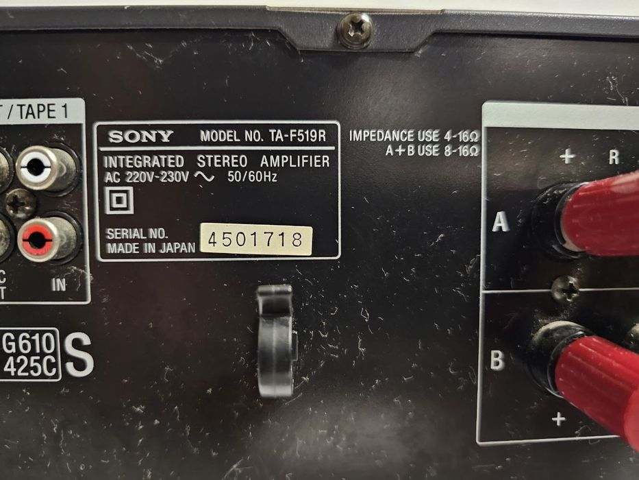 Wzmacniacz stereo Sony TA-F 519 R, 2x 105