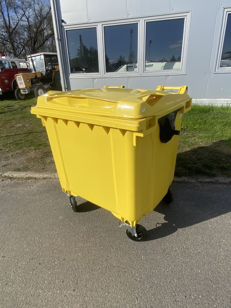 Pojemnik kosz kubeł kontener 1100 l bio odpady śmiecie eko segregacja