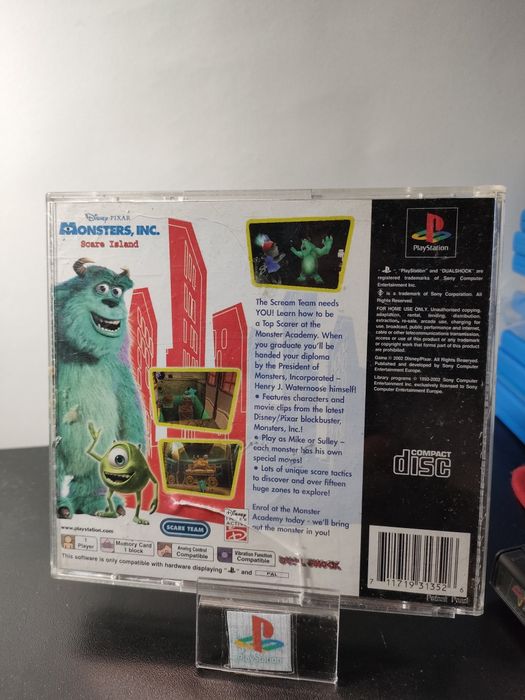 Disney Pixar Monsters PlayStation Ps1 Psx Gry