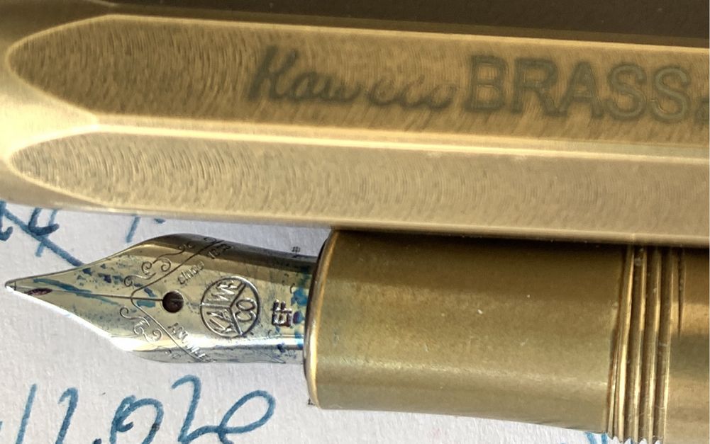 Kaweco pióro wieczne brass sport EF mosiądz tłoczek klips