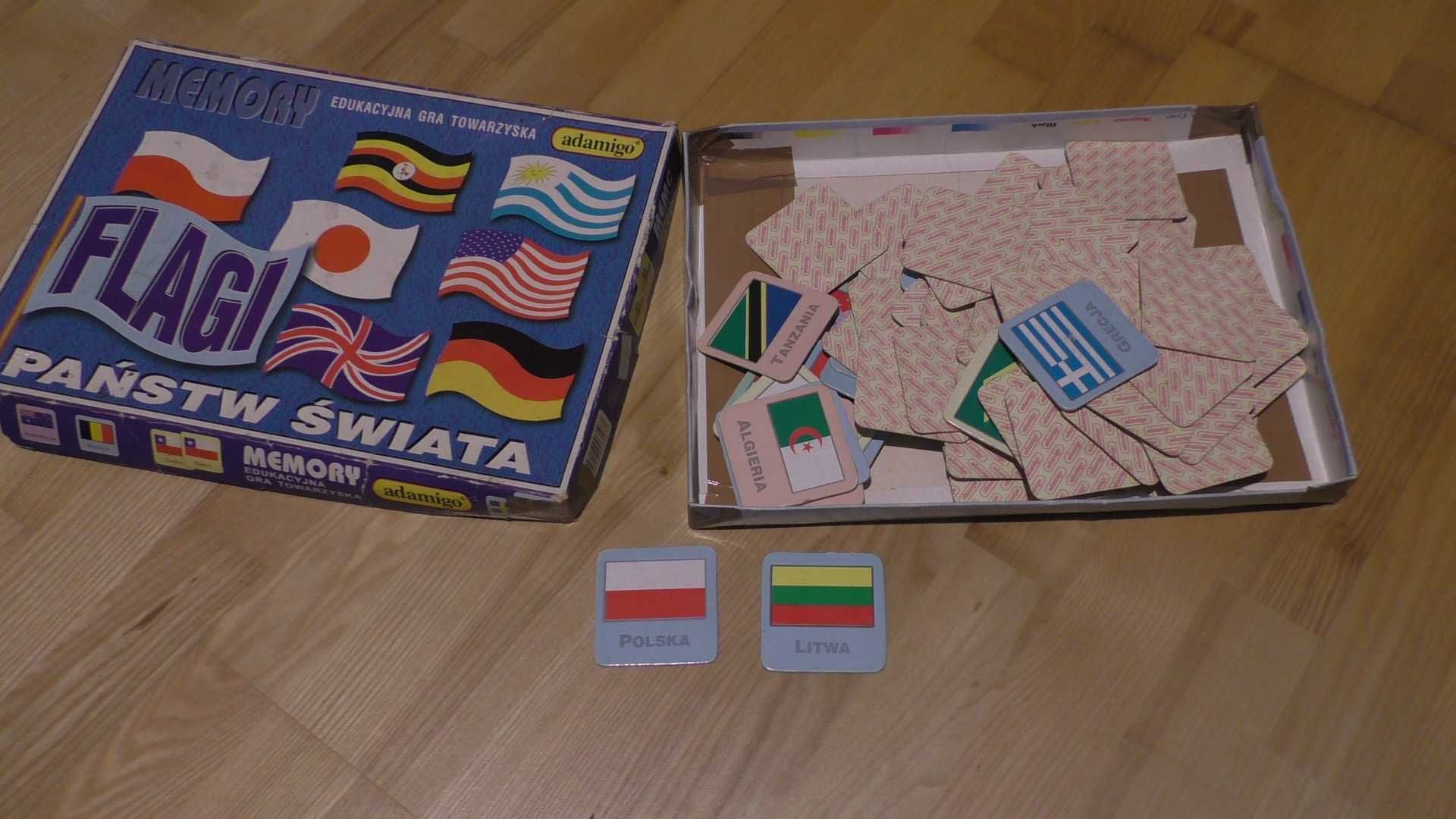 adamigo Memory Państwa Świata 40 par