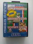 Jogo sega mega drive sega sports 1 super Mónaco Wimbledon soccer troco