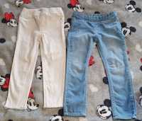 Spodnie jeansy r.104  reserved , h&m rurki
