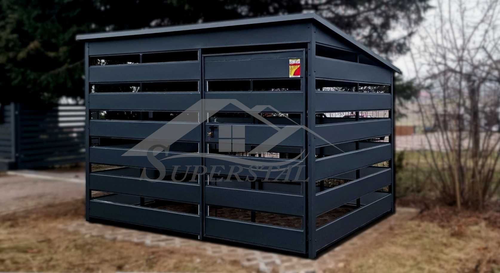 Wiata Śmietnikowa na wymiar, segregator, wiata 2x2 2x3 3x2 3x3 3x4 3x5