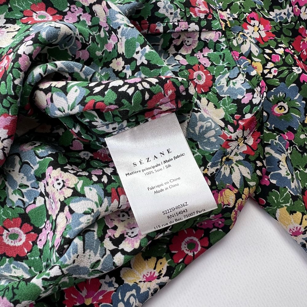 Sezane paris silk shirt шовкова сорочка блузка