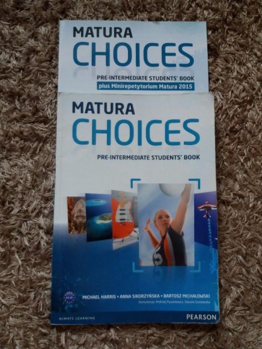 Matura Choices pre-intermediate student's book podręcznik +minirepetyt