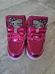 Buty, botki Hello Kitty, świecące LED,  mocny róż - rozm 24