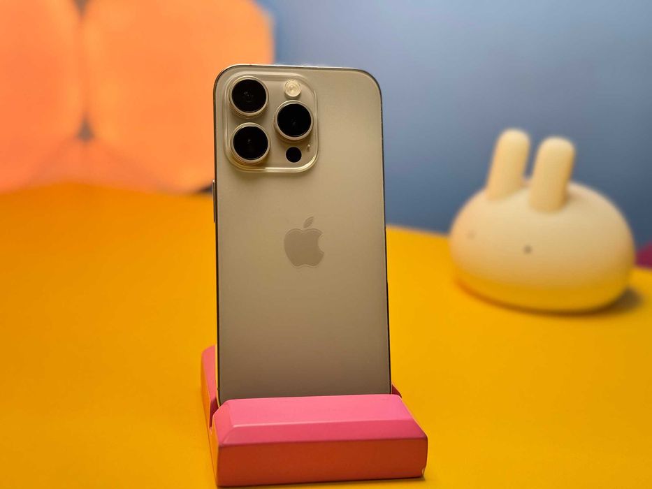 Смартфон iPhone 15 Pro 128GB Natural Titanium (142764) Б/У З ГАРАНТІЄЮ