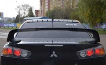 Бленда на заднее стекло Evo Style лансер 10 Козырек Mitsubishi Lancer