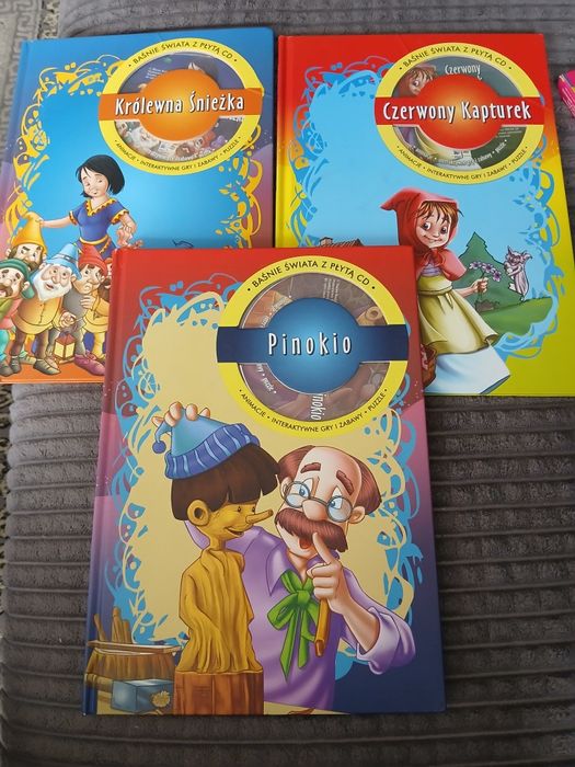 Pinokio Czerwony Kapturek Królewna Śnieżka komplet 3 x CD3szt