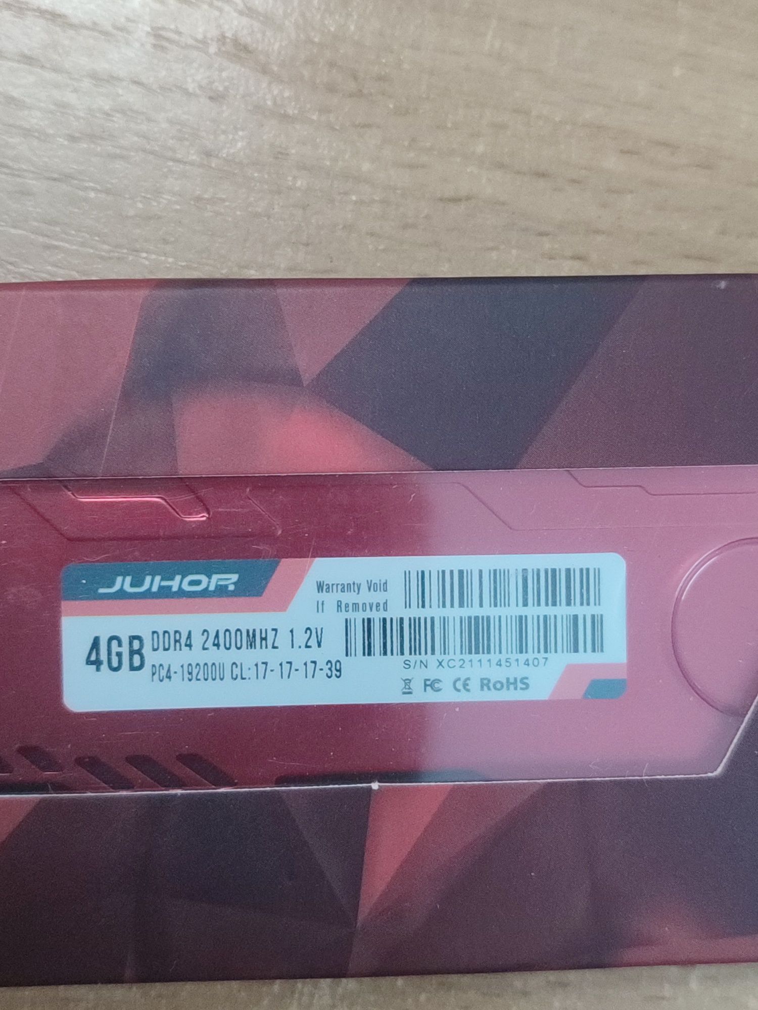 DDR4 4 Gb Juhor 2400 Mhz