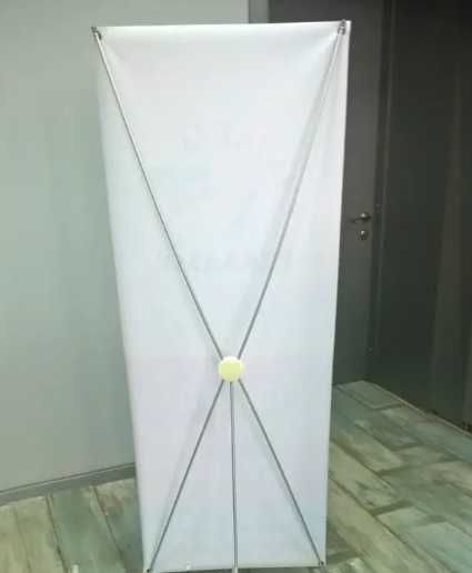 Мобільний стенд павук x-banner 1,0х2,0 м з пластиковим тубусом