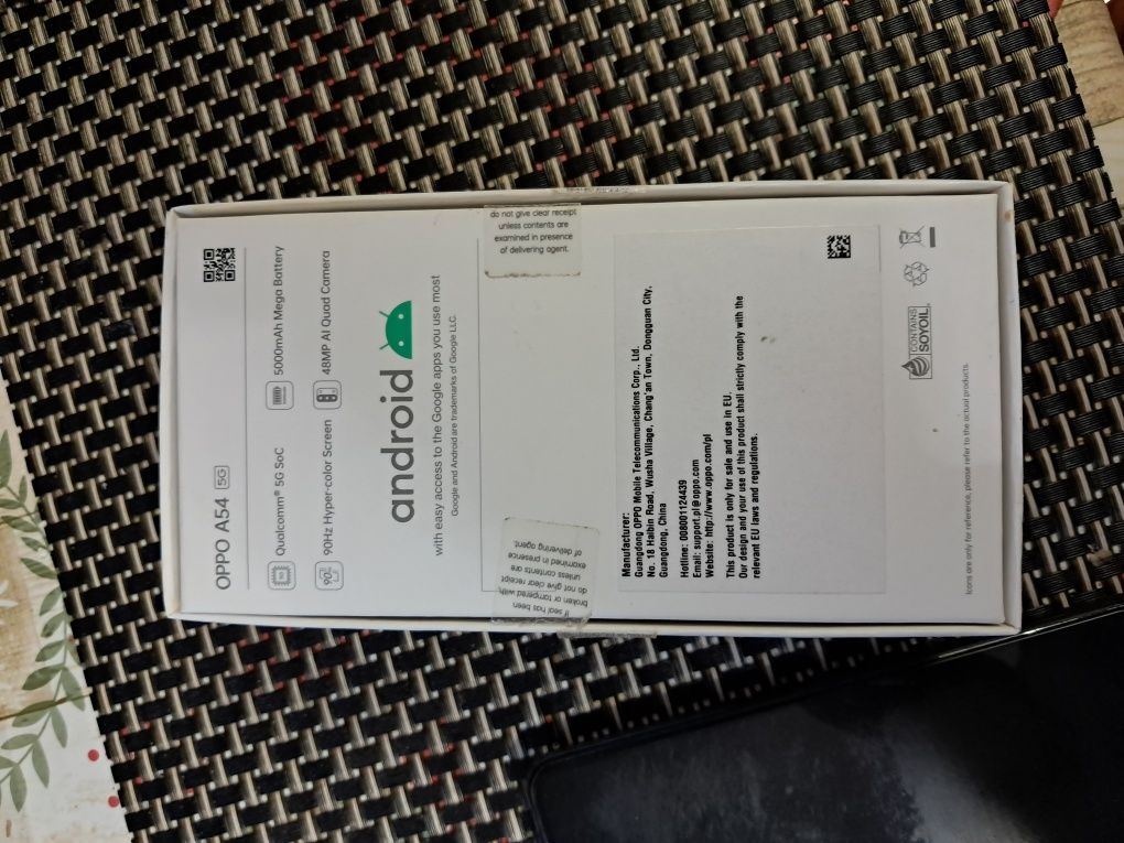 Oppo   A 54.  5G telefon