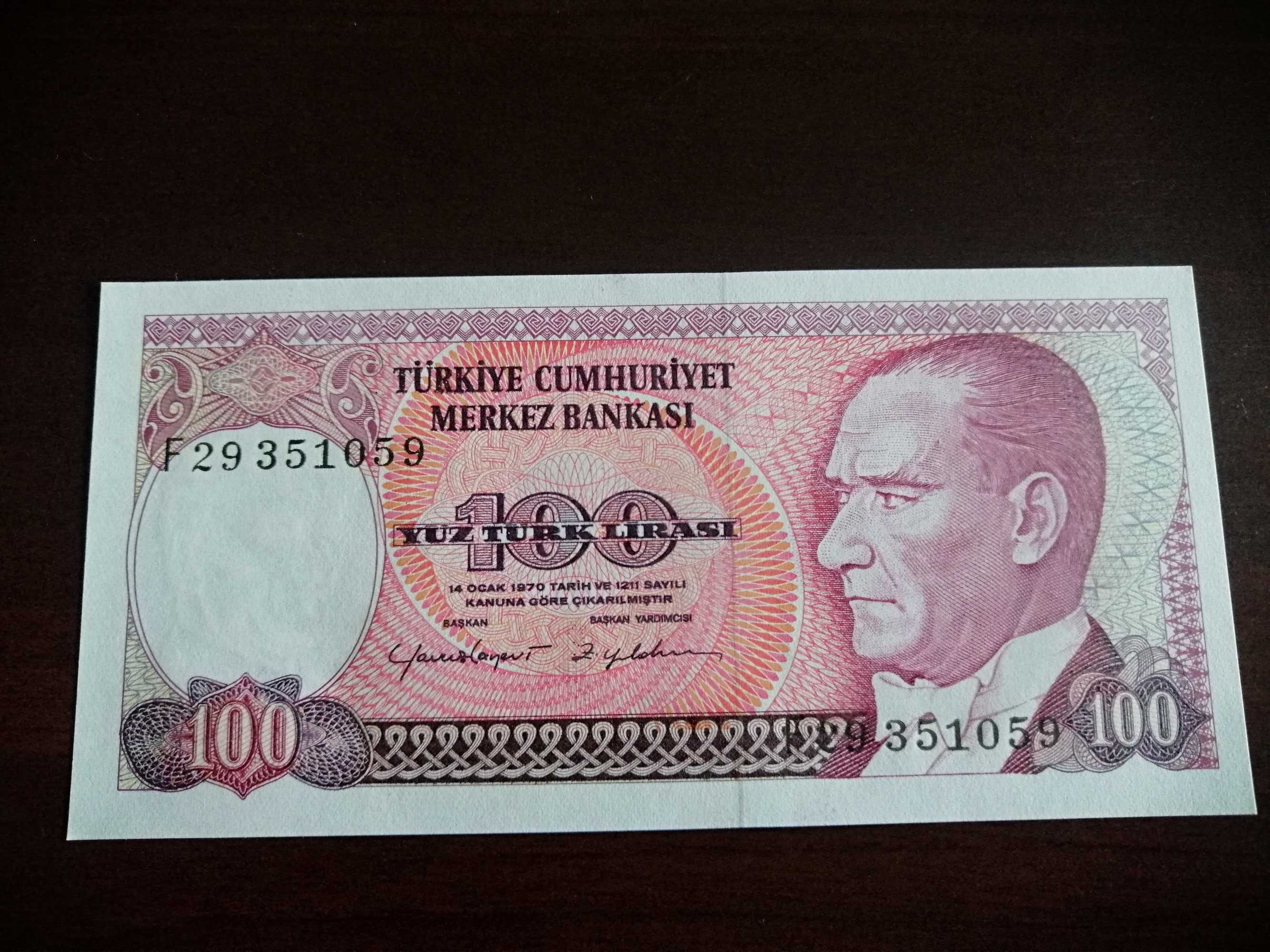 Banknot Turcja 100