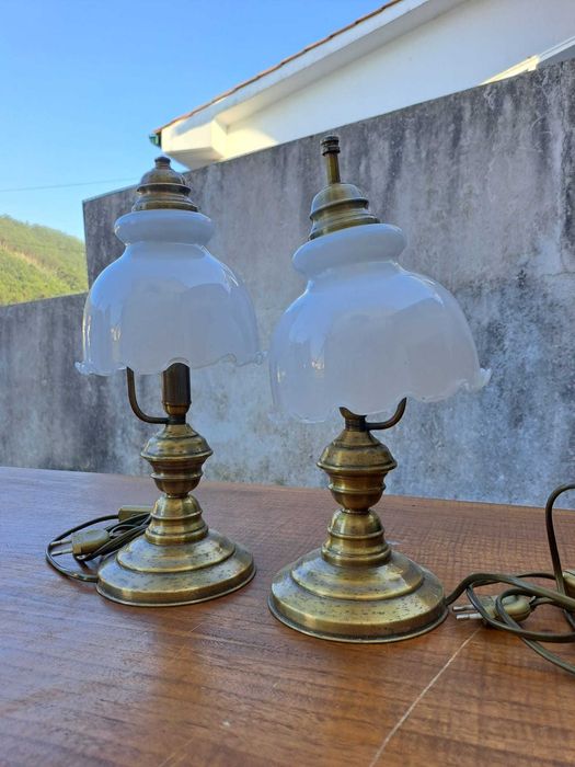 Candeeiros de mesa de cabeceira (2x)