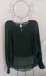 Blusa Zara verde escura