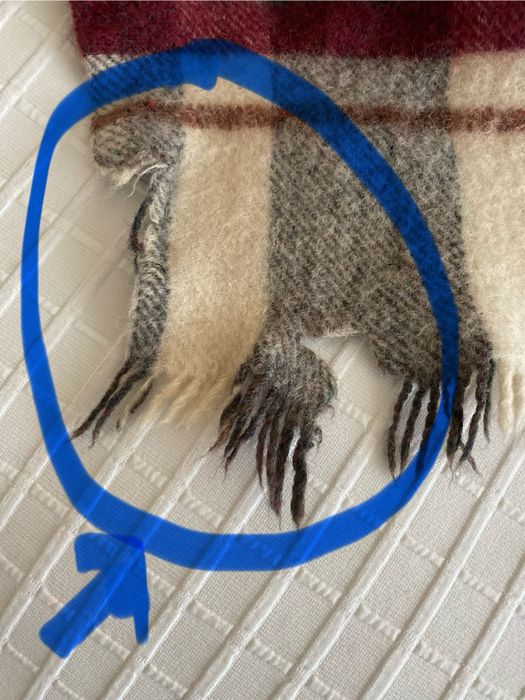 Manta de 100% lã,com  xadrez Made in UK