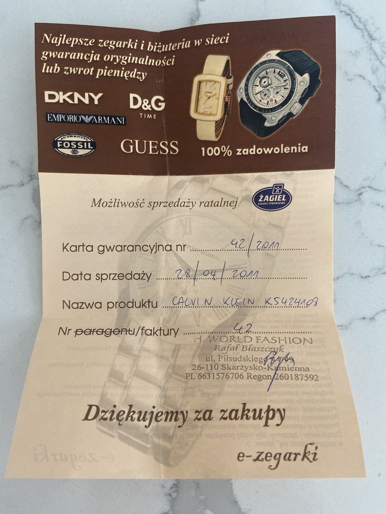 Unikatowy zegarek Calvin Klein CK Hypnotic