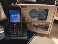 Telefon dla seniora Maxcom MM720BB ze stacją ładującą stan BDB