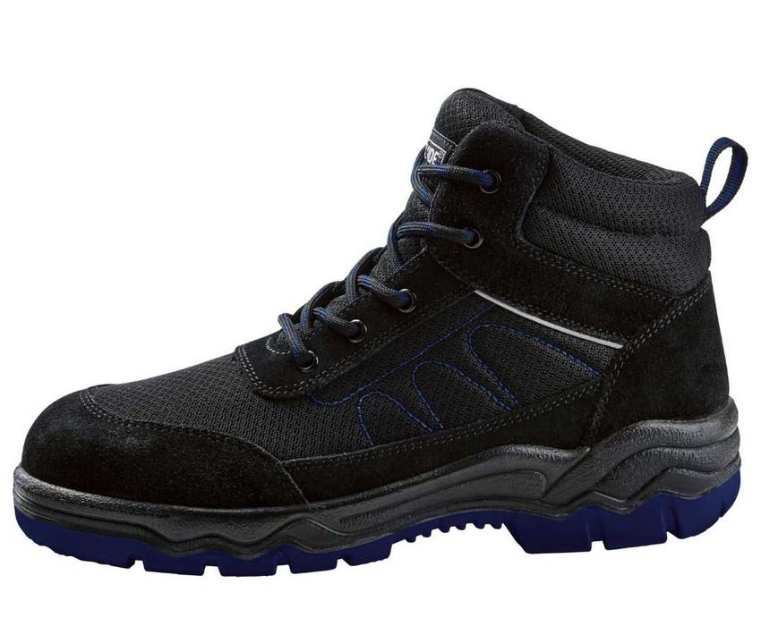 PARKSIDE buty ochronne męskie S3 ze skóry, rozmiar 43, czarny/niebiesk