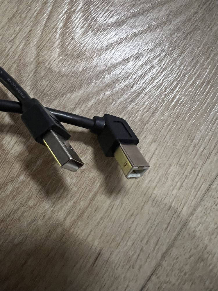 Kabel Usb A-B kątowy