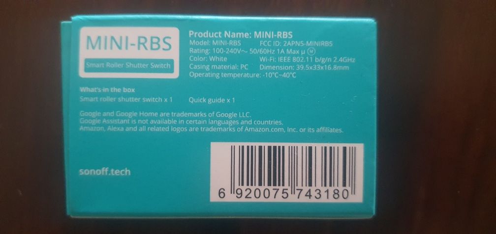 Sonoff Mini-RBS Matter