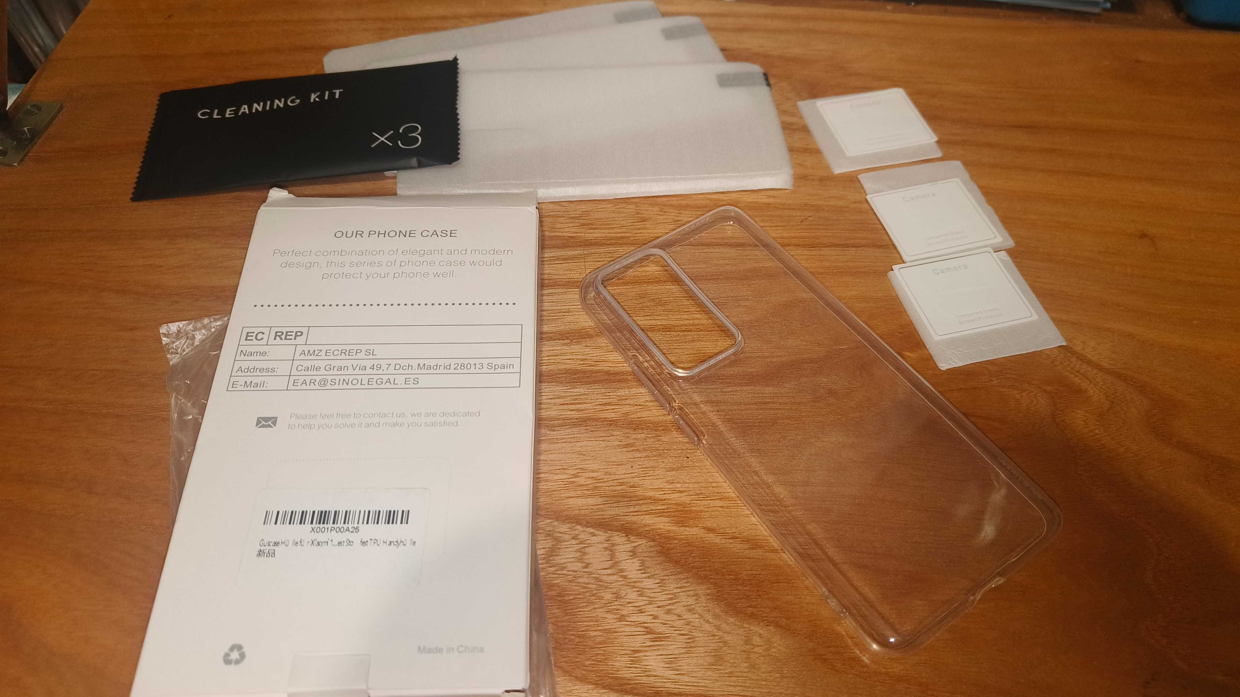 Zestaw etui szkła na ekran i obiektywy do Xiaomi 12T Pro jak nowe