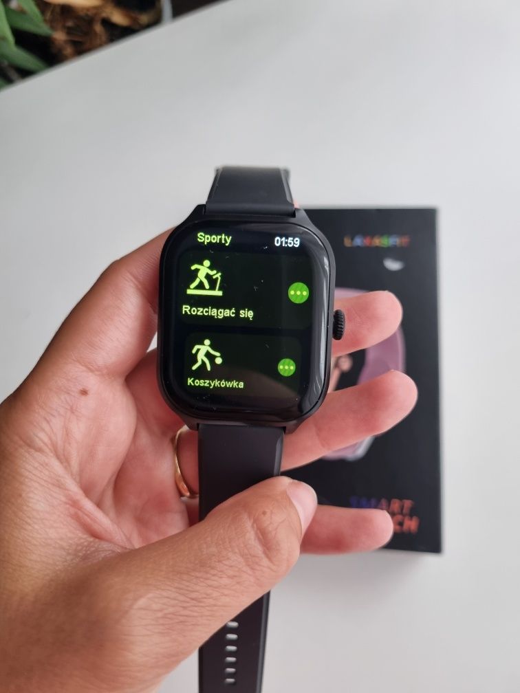 Smartwatch czarny *ios i android