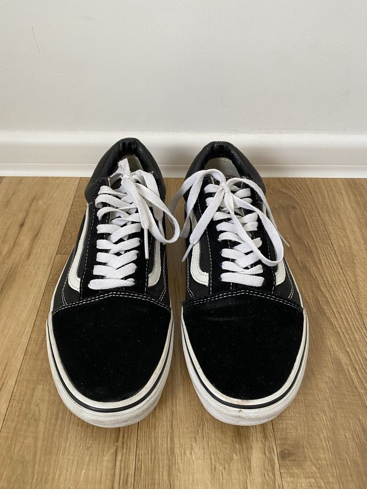 Trampki Vans czarno białe buty 42