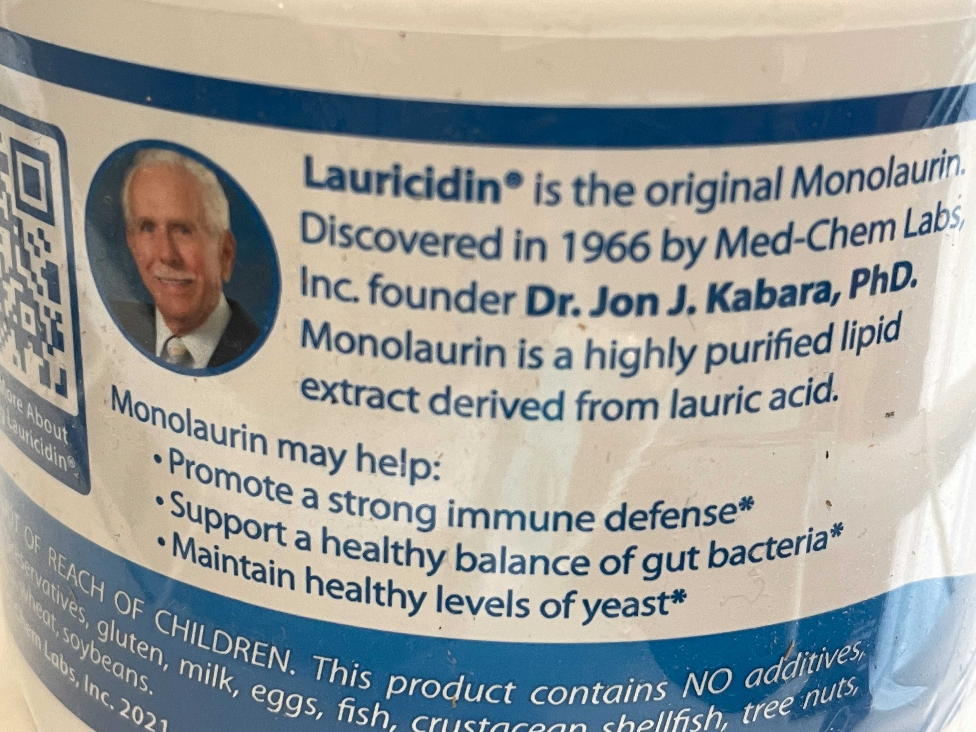 Oryginalny USA LAURICIDIN monolauryna monolaurin antybakter antywirus