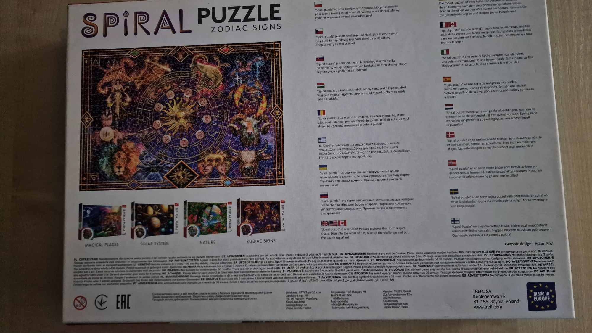 Puzzle Trefl Spiral Zodiak 1040 elementów