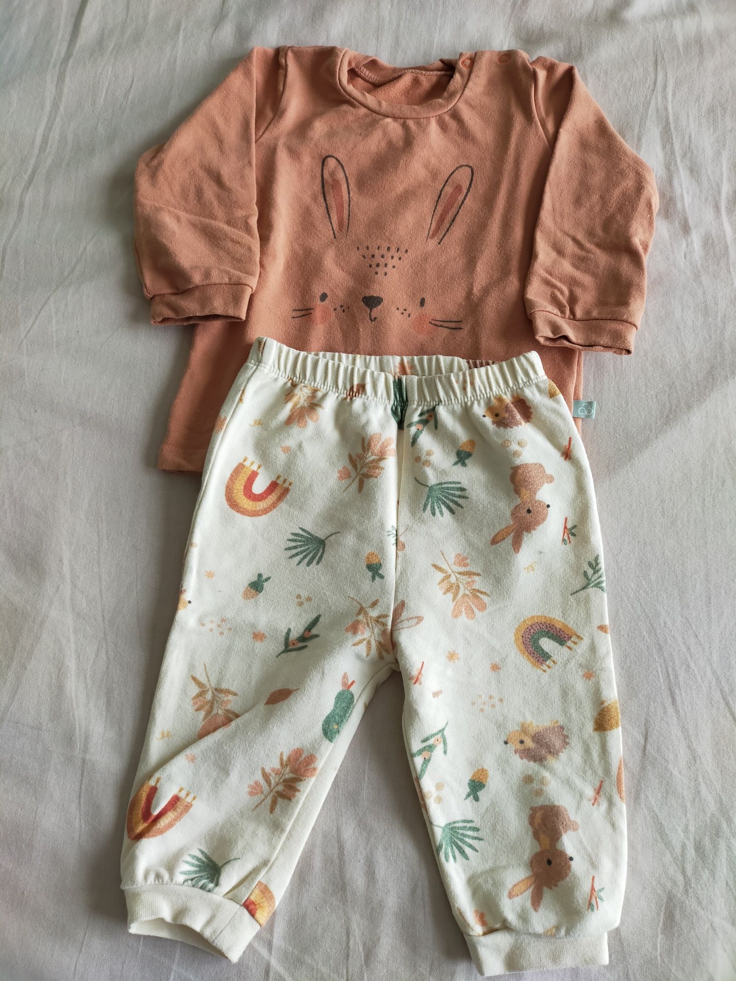 Conjunto calças e camisola 6-9M