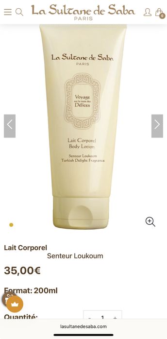 La Sultan de Saba лосьйон для тіла Loukoum