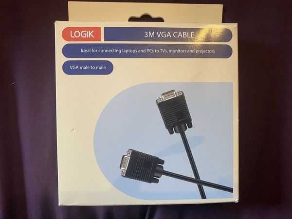 Kabel VGA LOGIC o długości 3 metrów