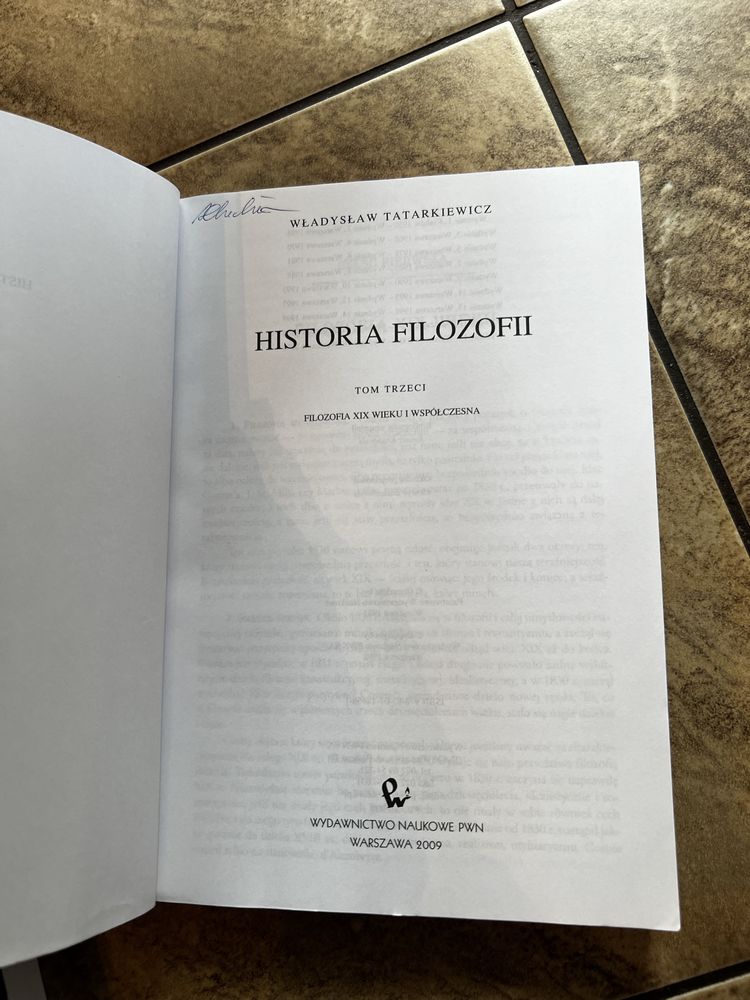 Władysław Tatarkiewicz Historia filozofii