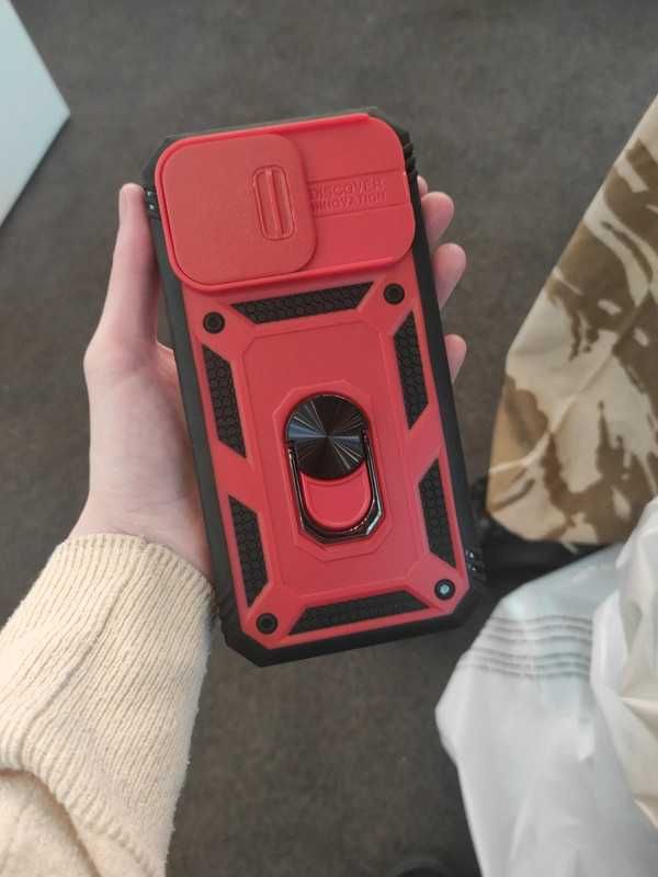 Capa Telemóvel Apple iPhone 15 Pro Max Case Vermelho e Preto